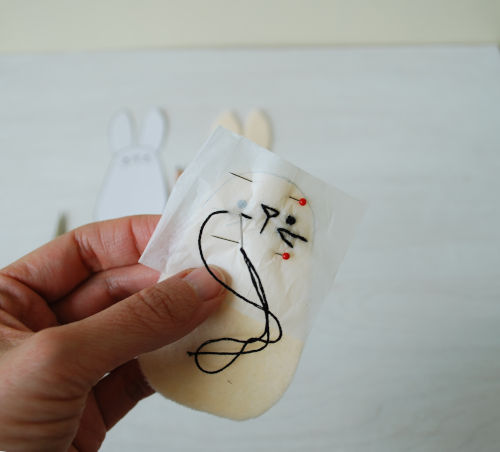 Rabbit free pattern doll sewing