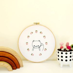 baby fox embroidery pattern