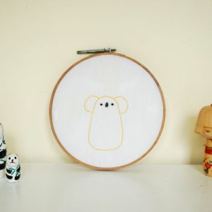 finished koala embroidery