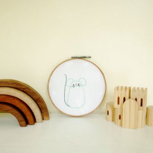 free mouse embroidery pattern