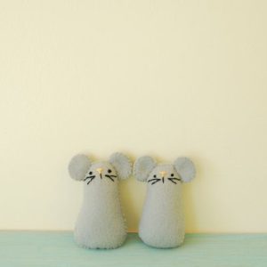 two mice stuffed animals diy